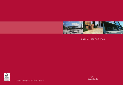 Thumbnail Marshalls plc Annual Report 2008