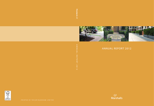 Thumbnail Marshalls plc Annual Report 2012