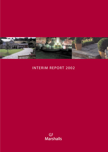 Thumbnail Marshalls plc Half-year Report 2002-h1