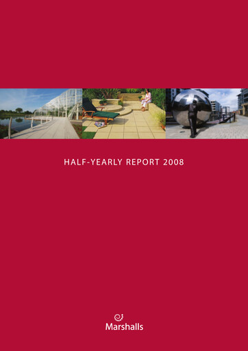 Thumbnail Marshalls plc Half-year Report 2008-h1