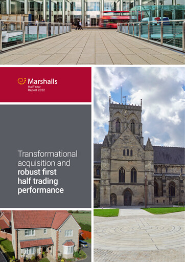 Thumbnail Marshalls plc Half-year Report 2022-h1