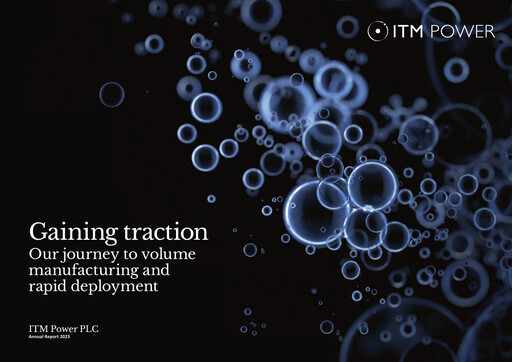 Miniature ITM Power Rapport annuel 2023