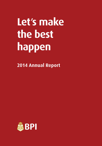 Thumbnail Bank of the Philippine Islands Annual Report 2014
