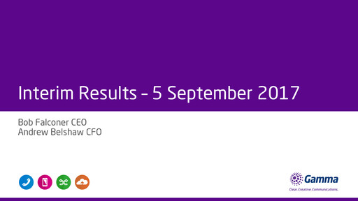 Thumbnail Gamma Communications Half-year Report 2017