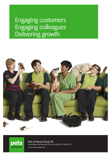 Thumbnail Pets at Home Annual Report 2014