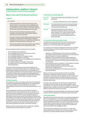 Thumbnail Pets at Home Financial Statement 2025
