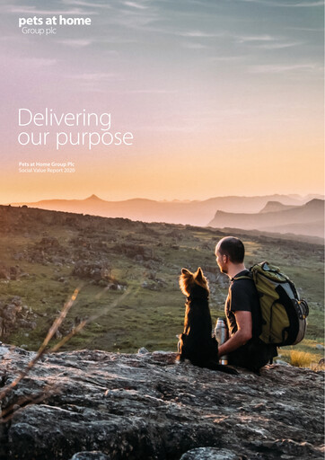 Thumbnail Pets at Home Sustainability Report 2020