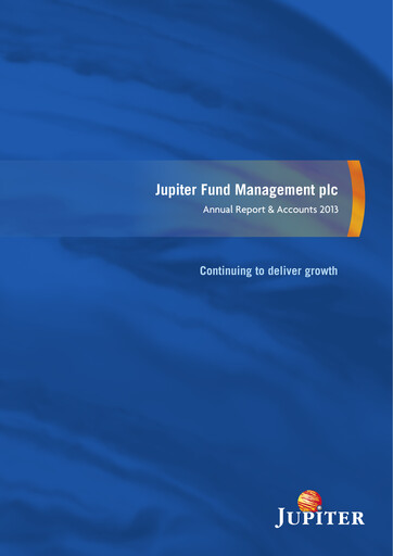Thumbnail Jupiter Fund Management Annual Report 2013