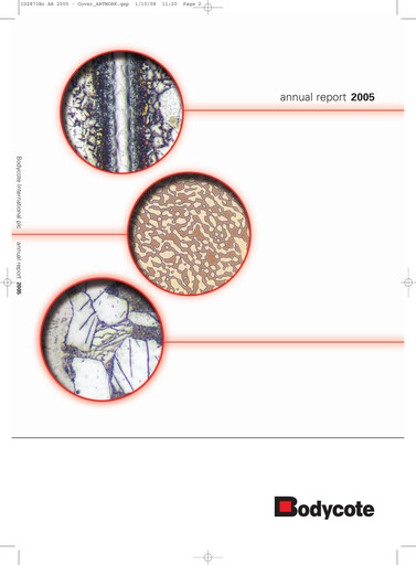 Thumbnail Bodycote Annual Report 2005