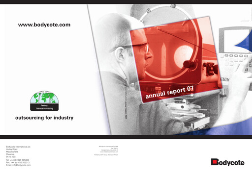 Thumbnail Bodycote Annual Report 2007