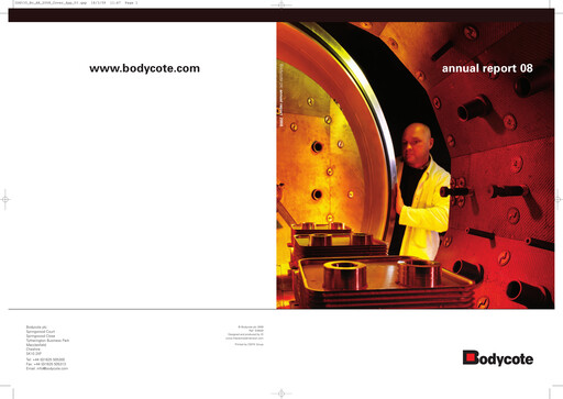Thumbnail Bodycote Annual Report 2008