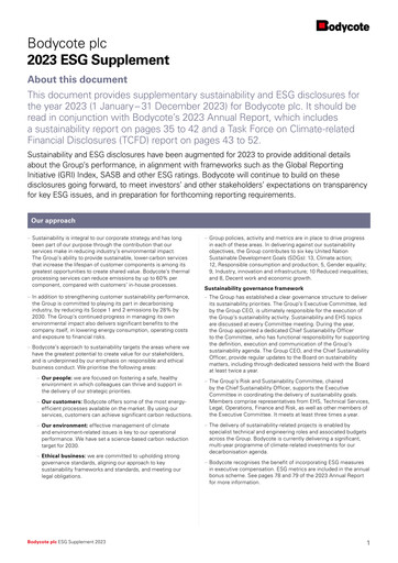 Thumbnail Bodycote ESG Report 2023