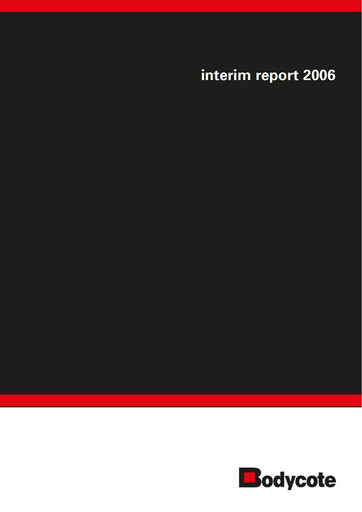 Thumbnail Bodycote Half-year Report 2006-h1