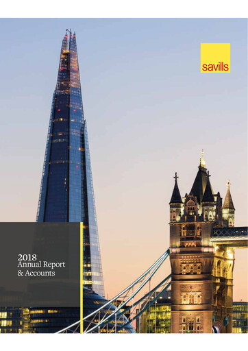 Thumbnail Savills Annual Report 2018