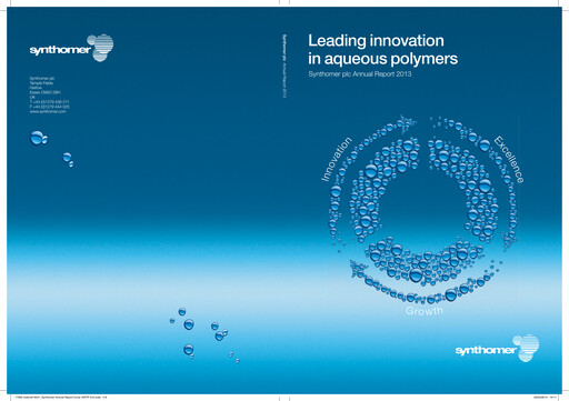 Thumbnail Synthomer Annual Report 2013