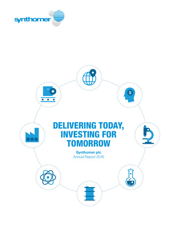 Thumbnail Synthomer Annual Report 2016