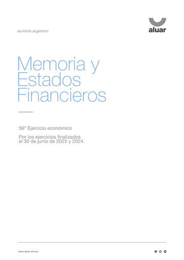 Thumbnail Aluar Aluminio Argentino Annual Report 2024-2025
