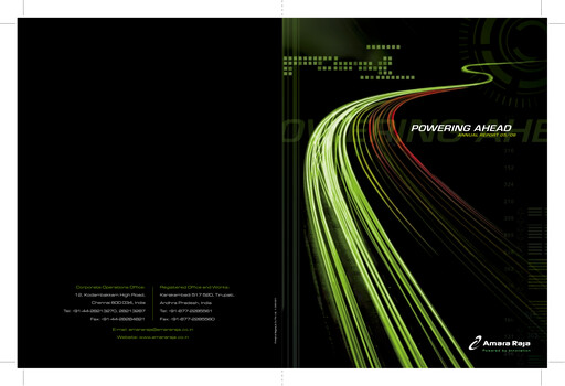 Thumbnail Amara Raja Energy & Mobility Annual Report 2005-2006