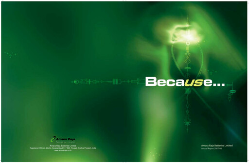 Thumbnail Amara Raja Energy & Mobility Annual Report 2007-2008