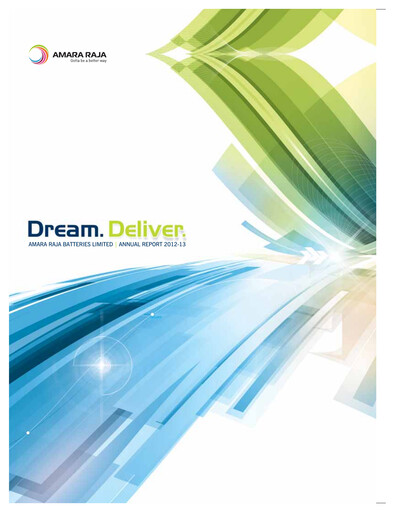 Thumbnail Amara Raja Energy & Mobility Annual Report 2012-2013