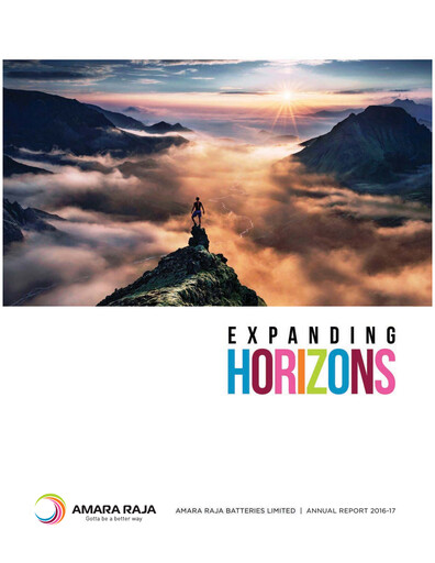 Thumbnail Amara Raja Energy & Mobility Annual Report 2016-2017
