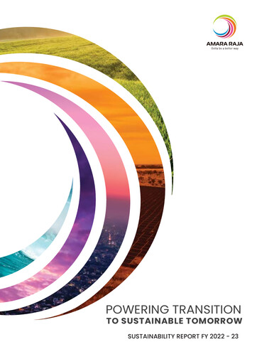 Thumbnail Amara Raja Energy & Mobility Sustainability Report 2022-2023