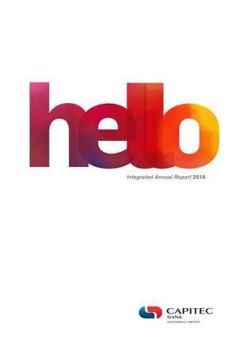 Thumbnail Capitec Bank Annual Report 2018