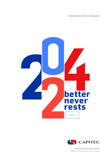Thumbnail Capitec Bank Annual Report 2024