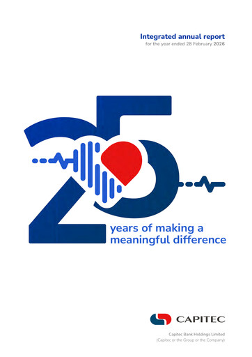 Thumbnail Capitec Bank Annual Report 2026