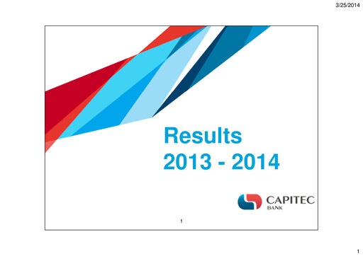 Thumbnail Capitec Bank Financial Statement 2014