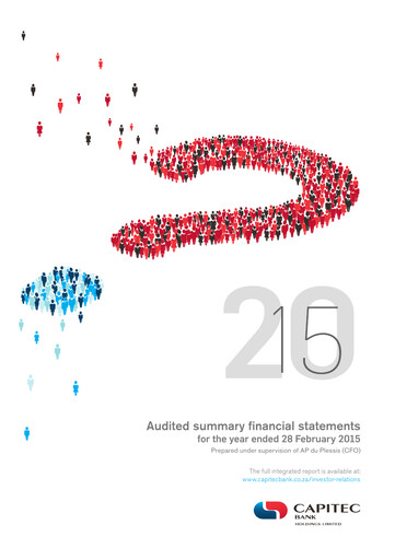 Thumbnail Capitec Bank Financial Statement 2015