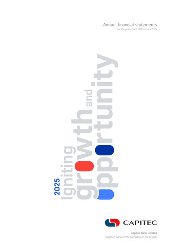 Thumbnail Capitec Bank Financial Statement 2025