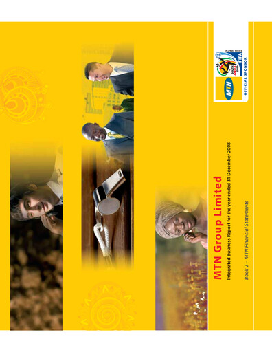 Thumbnail MTN Group Financial Statement 2008