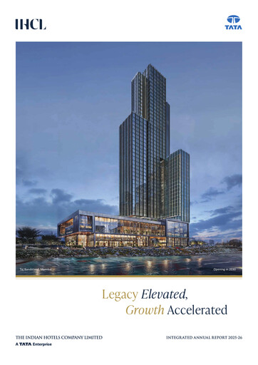 Thumbnail Indian Hotels Company Annual Report 2025-2026