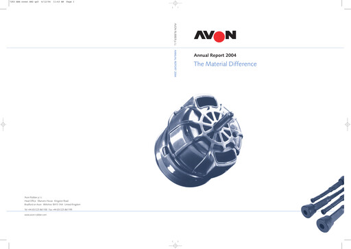 Miniature Avon Protection Rapport annuel 2004