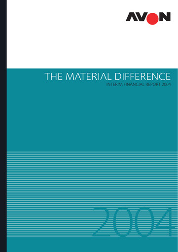 Miniature Avon Protection Rapport financier 2004-h1