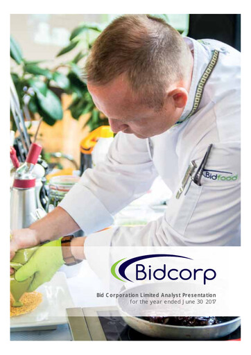 Thumbnail Bid Corp Financial Statement 2017