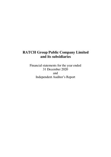 Vorschaubild Ratch Group Finanzmitteilung 2020