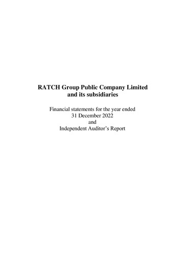 Vorschaubild Ratch Group Finanzmitteilung 2022