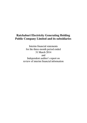 Vorschaubild Ratch Group Quartalsbericht 2014-q1