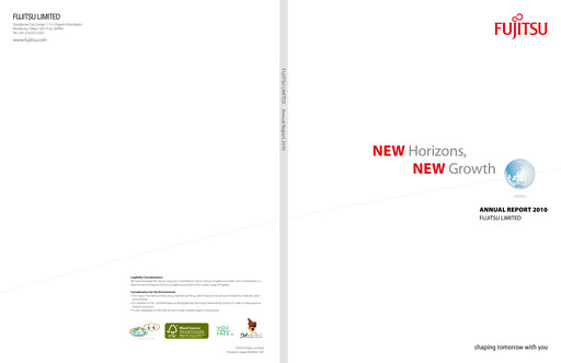 Thumbnail Fujitsu Annual Report 2010