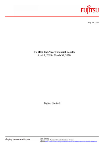 Thumbnail Fujitsu Financial Report 2019
