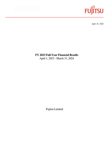 Thumbnail Fujitsu Financial Report 2023