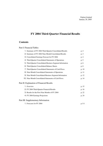 Thumbnail Fujitsu Financial Statement 2004-9m