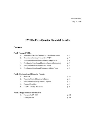 Thumbnail Fujitsu Financial Statement 2004-q1