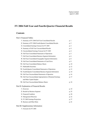 Thumbnail Fujitsu Financial Statement 2004