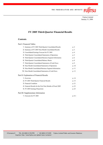 Thumbnail Fujitsu Financial Statement 2005-9m