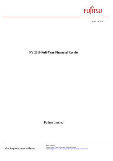 Thumbnail Fujitsu Financial Statement 2010