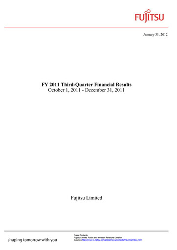 Thumbnail Fujitsu Financial Statement 2011-9m