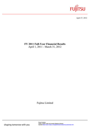 Thumbnail Fujitsu Financial Statement 2011